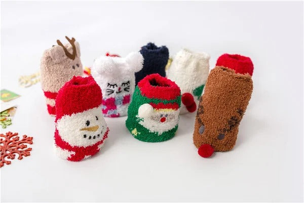 Owronline - Cute Christmas Style Thickened Warm Socks - owronline