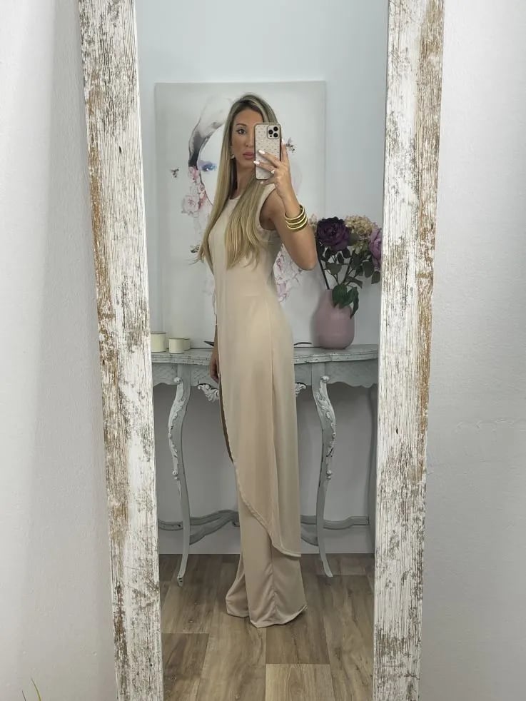 Owronline - 7 Colors Jersey Mature Women Suit