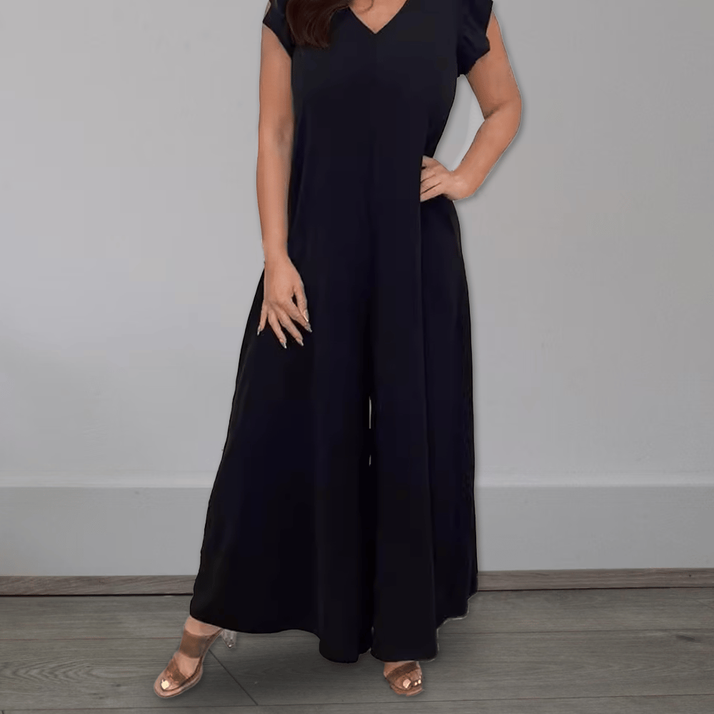 Owronline -New Ruffled Wide-leg Casual Jumpsuit