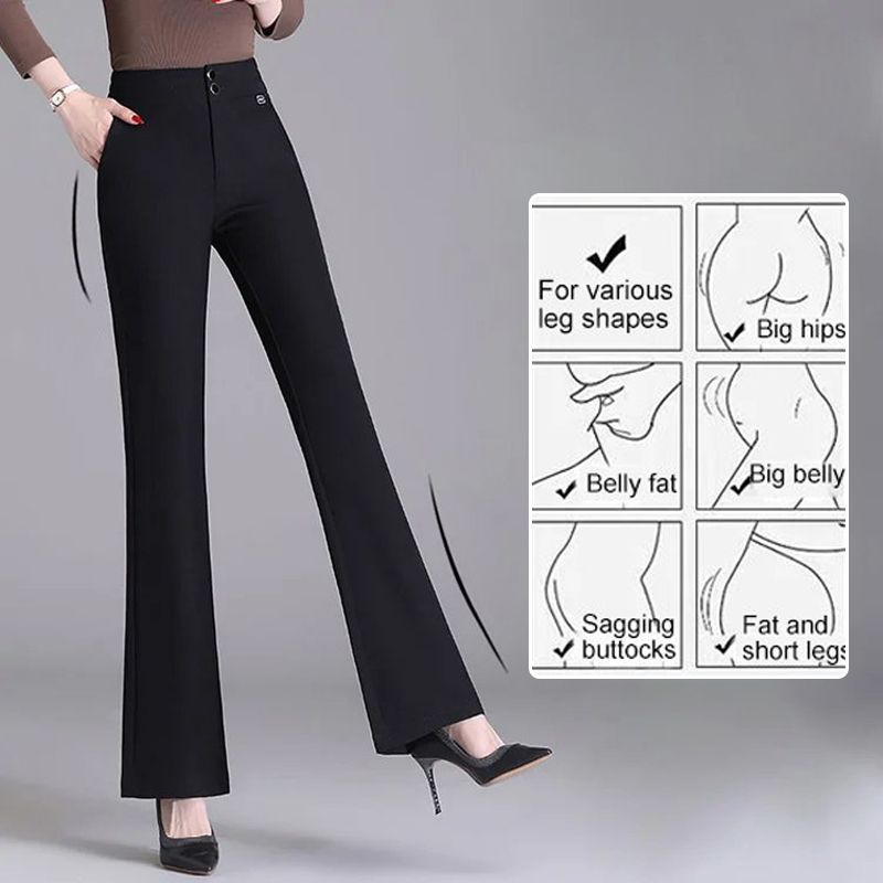 Owronline - Women’s Fashion Elegant Flare Trousers