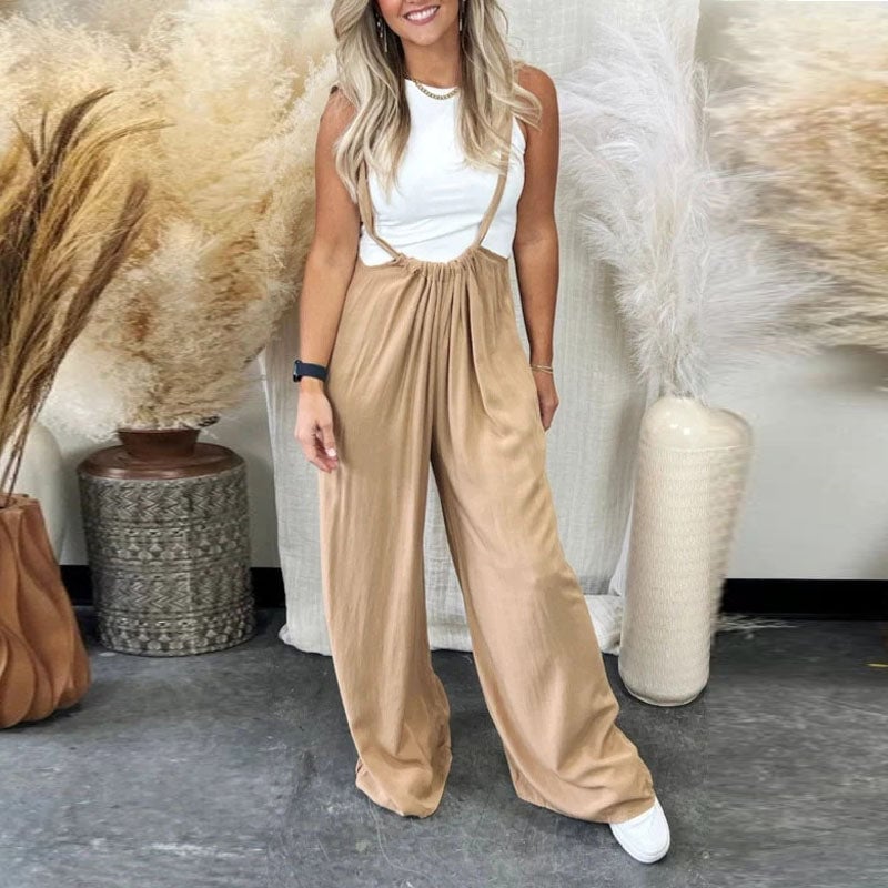 Owronline - Stylish Suspender Jumpsuit