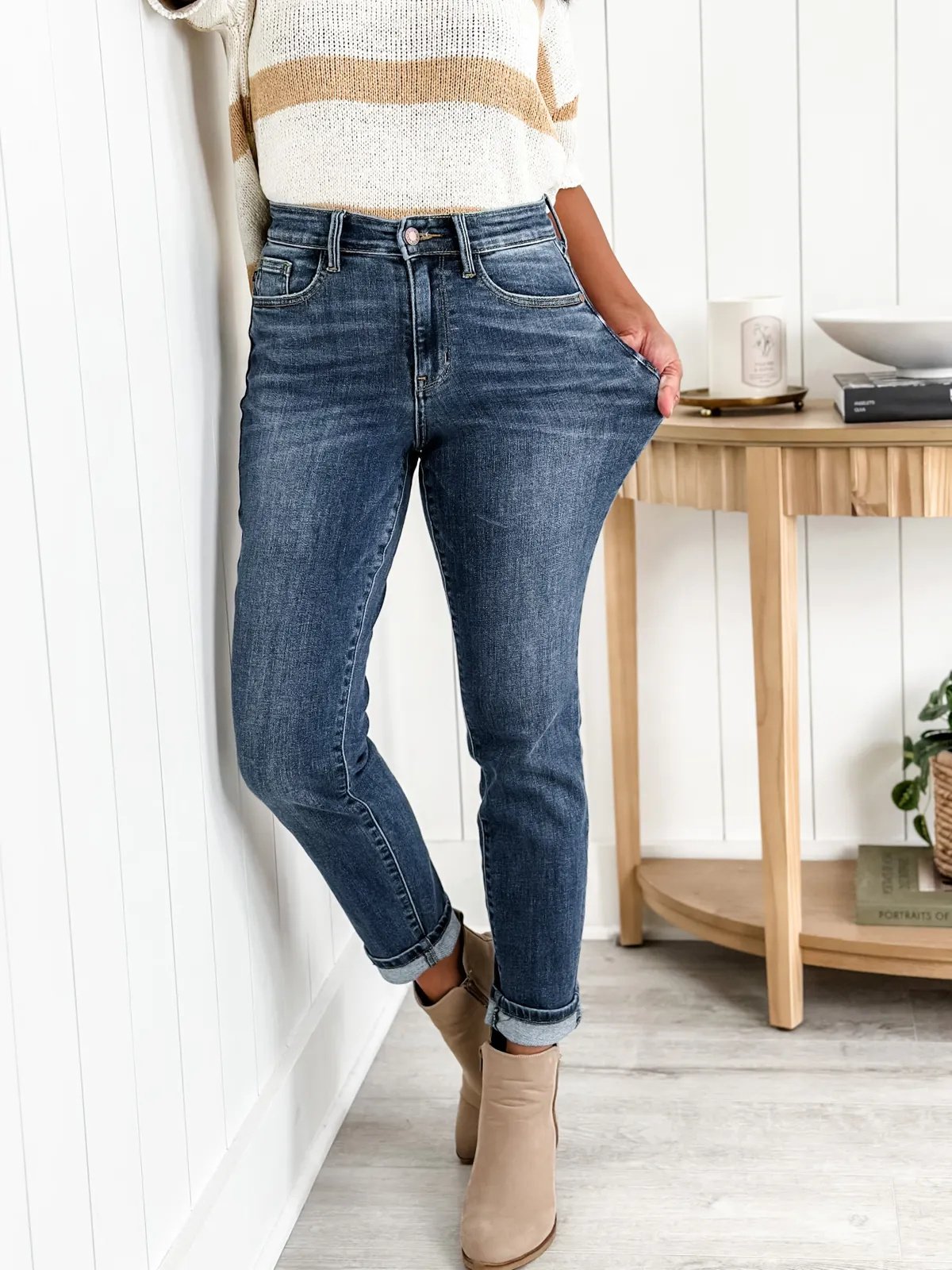 Owronline - Tummy Control Bootcut Jeans