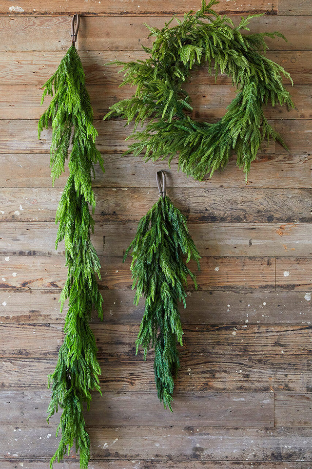 🔥Last day! 💥Special sale - real touch deluxe norfolk pine garland - owronline