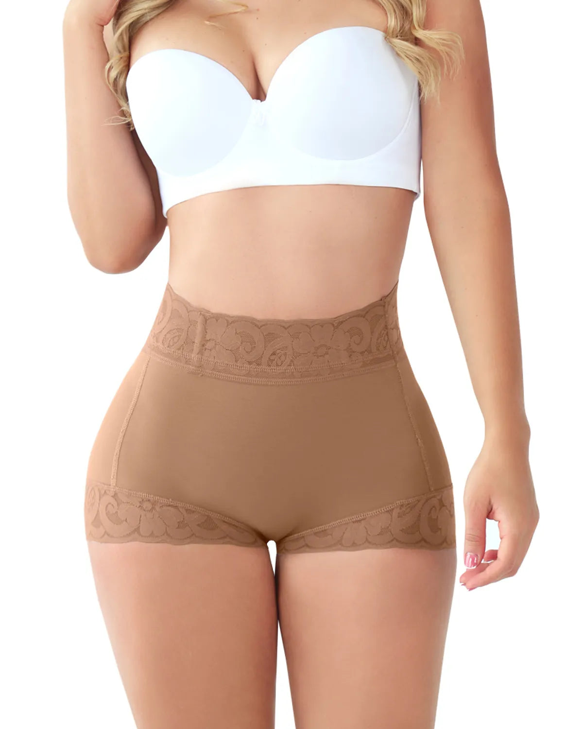 Owronline - Women Lace Classic Daily Wear Body Shaper Butt Lifter Panty Smoothing Brief