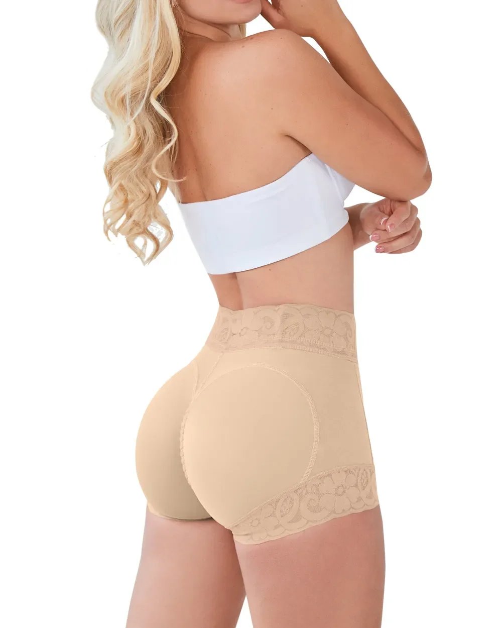 Owronline - Women Lace Classic Daily Wear Body Shaper Butt Lifter Panty Smoothing Brief
