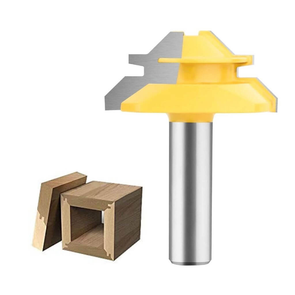 OWRONLINE - 45-degree Lock Miter Router Bit - 1/2" Shank - owronline
