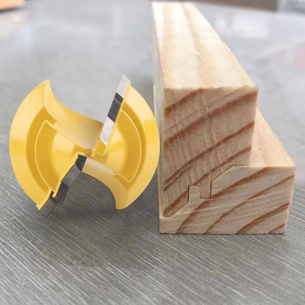 OWRONLINE - 45-degree Lock Miter Router Bit - 1/2" Shank - owronline