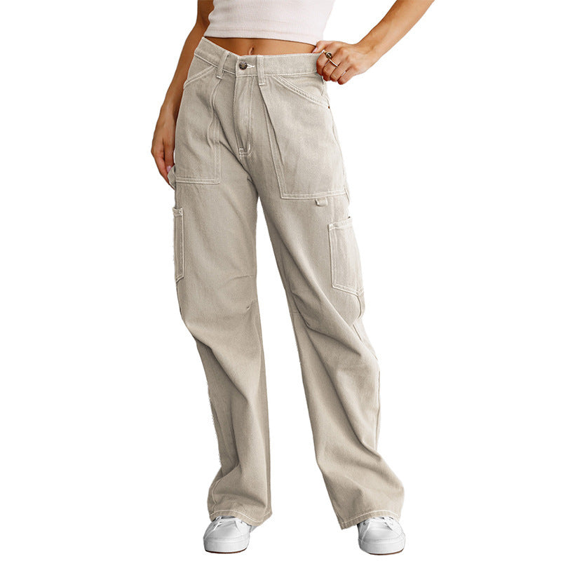 Owronline - Baggy Drop Rise Cargo Jeans