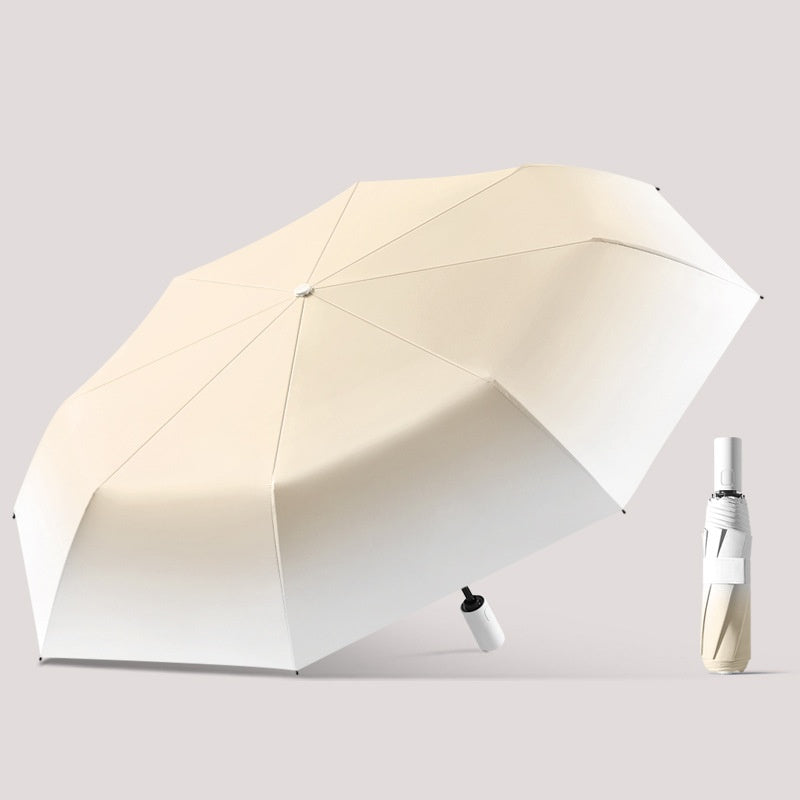 Mini portable folding parasol (milk brown) - owronline