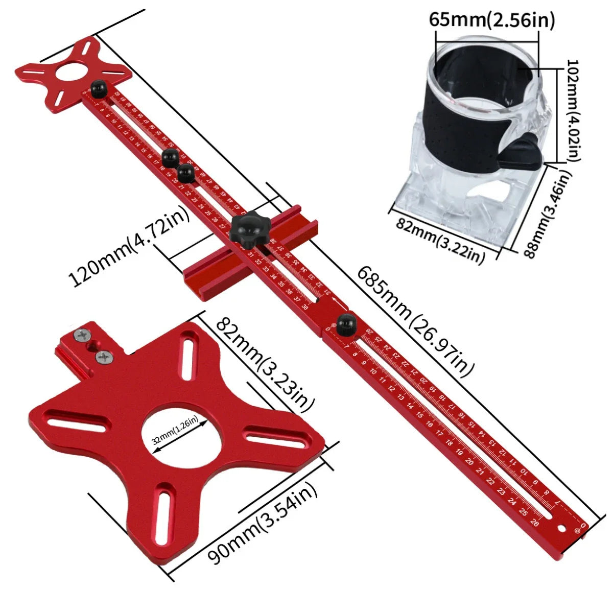 💥Owronline✨Extended 3-in-1 Router Milling Groove Bracket