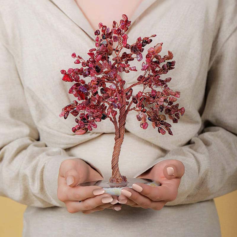 OWRONLINE - Red Tourmaline Crystal Tree - owronline