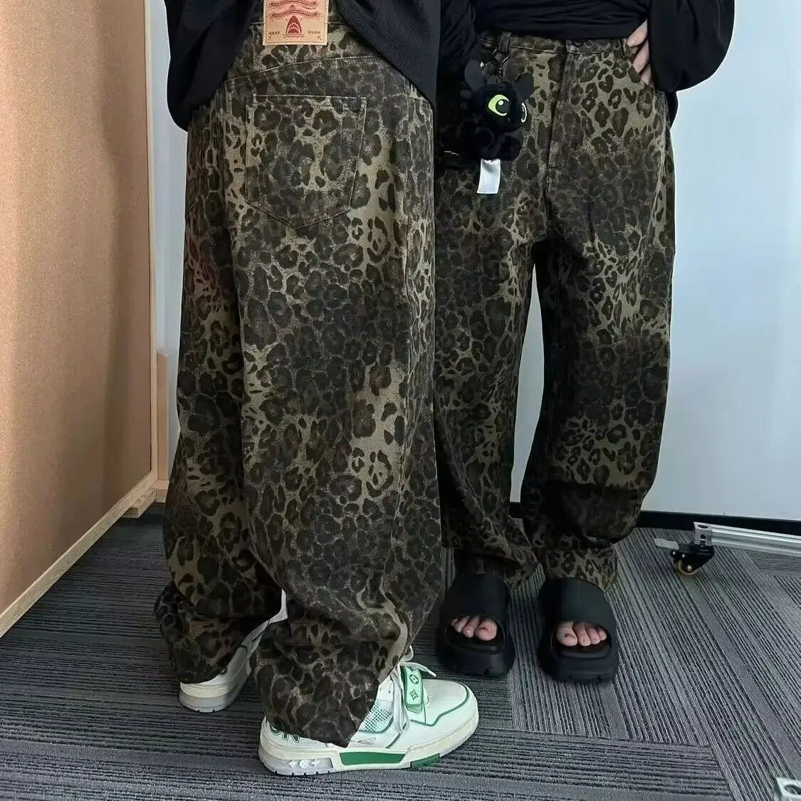 Owronline - Viral Leopard Print Jeans