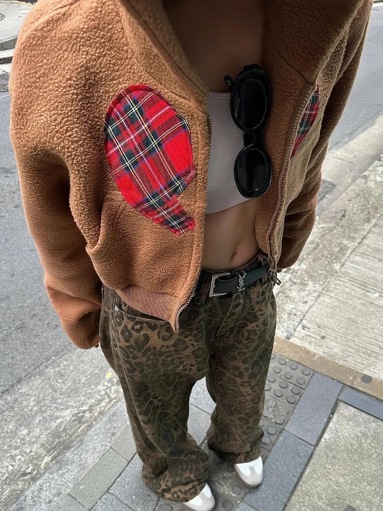 Owronline - Viral Leopard Print Jeans
