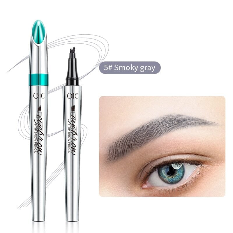 ✨Owronline✨3D Waterproof Microblading Eyebrow Pen 4 Fork Tip Tattoo Pencil