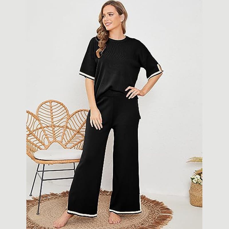 Owronline - Classy Elastic Knit Lounge Set