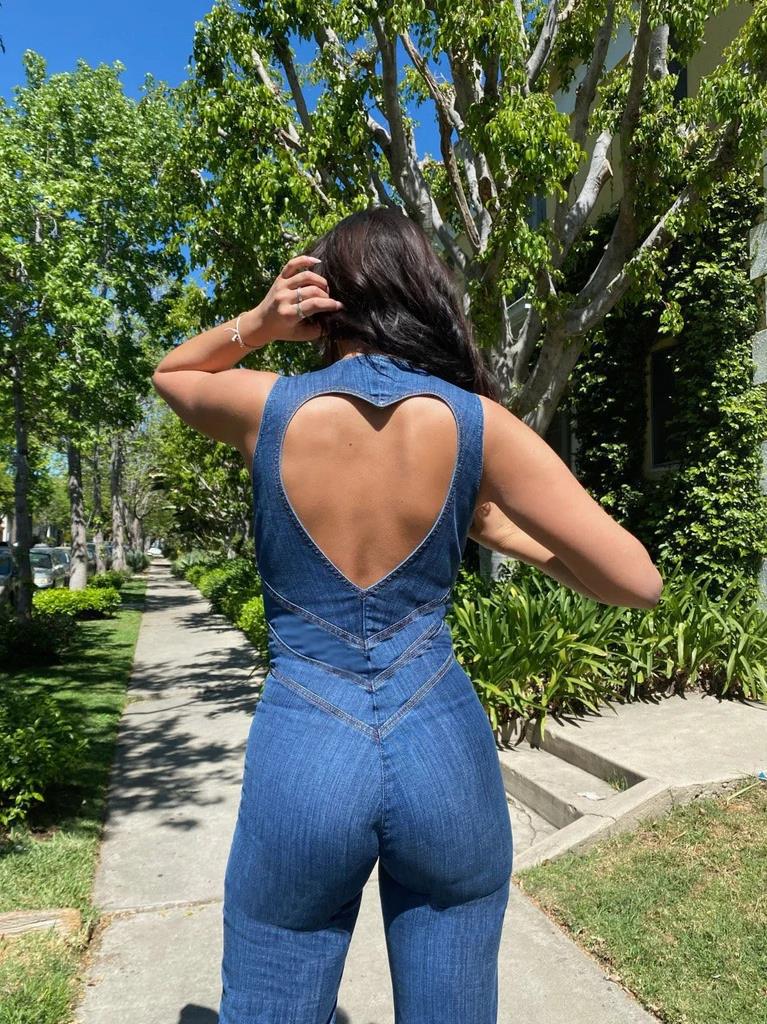 Owronline - Fashion Slimming Denim Jumpsuit
