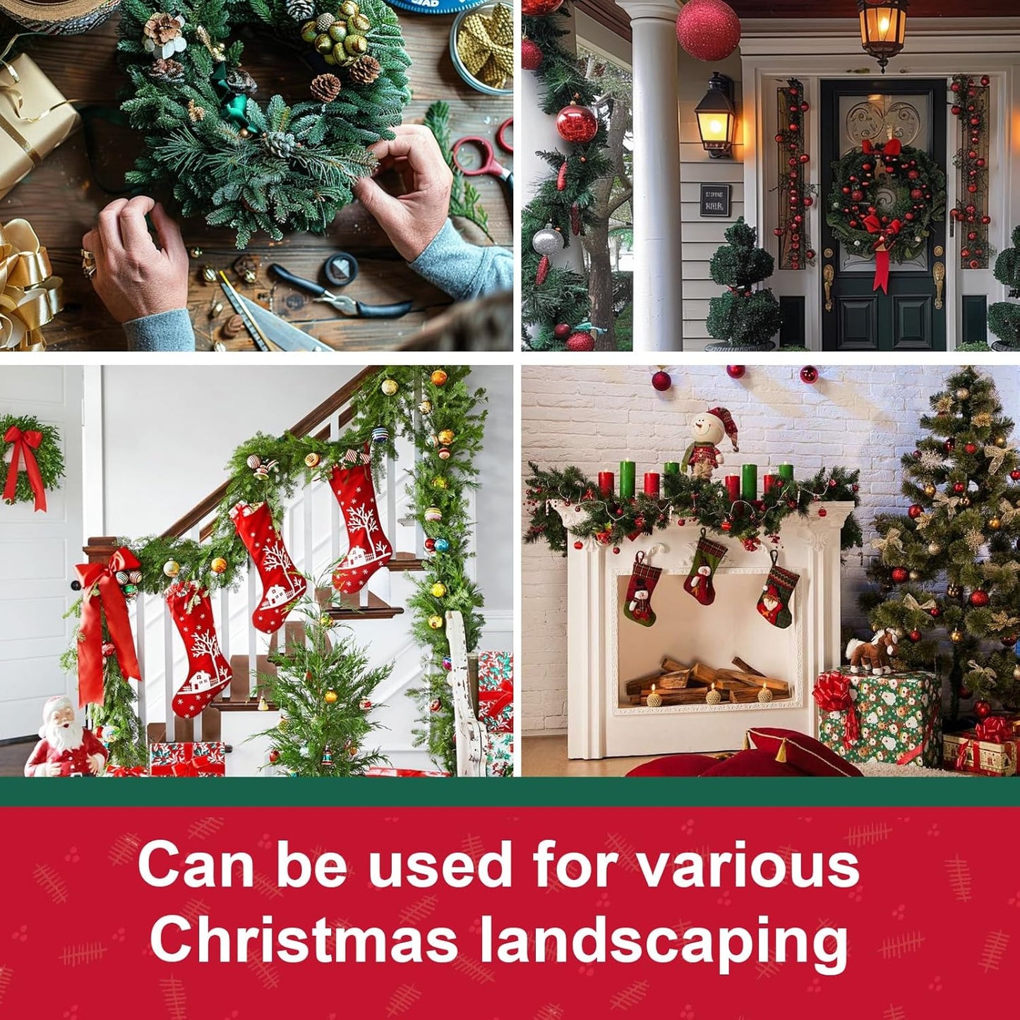 Owronline - 70 PCS Christmas Garland Ties - owronline