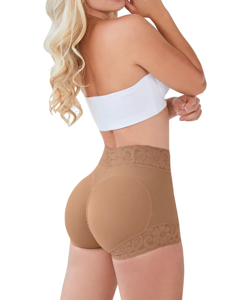 Owronline - Women Lace Classic Daily Wear Body Shaper Butt Lifter Panty Smoothing Brief