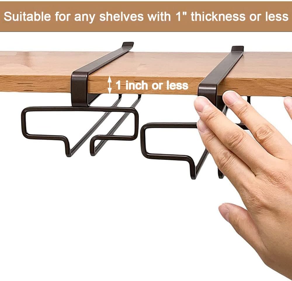 🔥Last day! 💥Special sale - Under Cabinet Wine Glass Holder