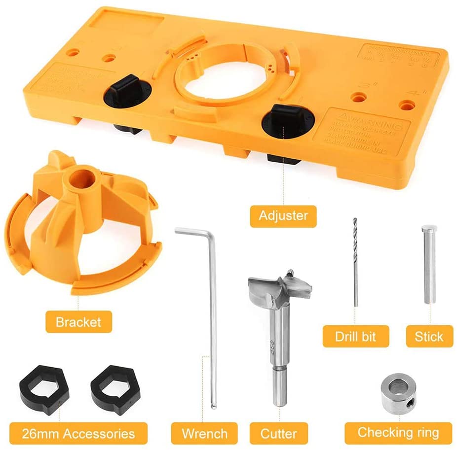 Owronline - 35mm Concealed Hinge Jig kit
