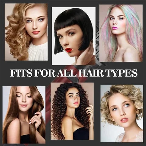 Owronline - The Hair Wizard, All-in-One Styler for Drying, Curling, and Straightening Hair