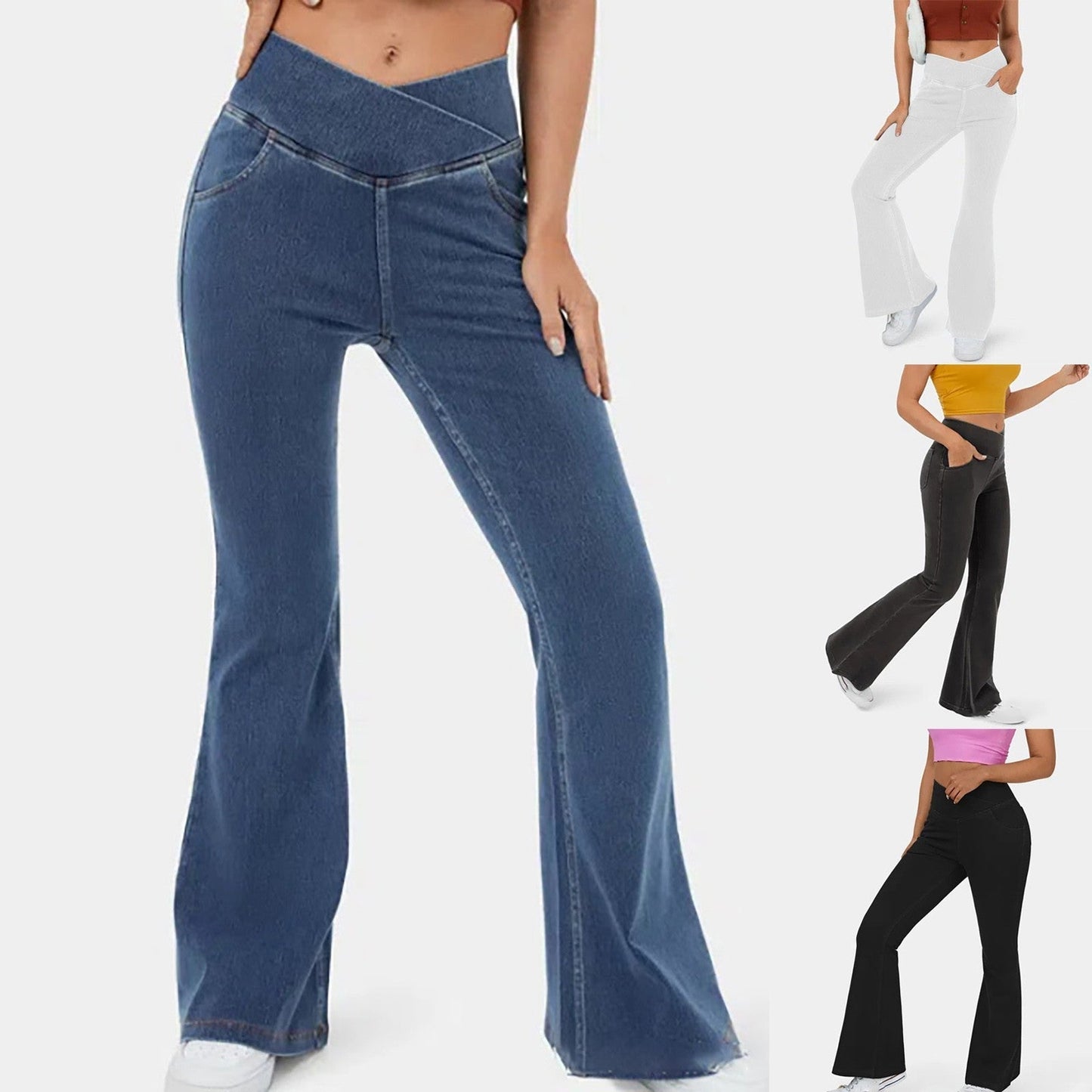Owronline - Magic High Waisted Flare Pants