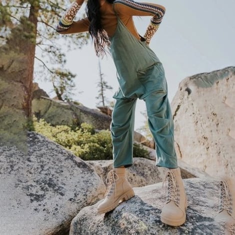 Owronline - Wide Leg Jumpsuit with Pockets