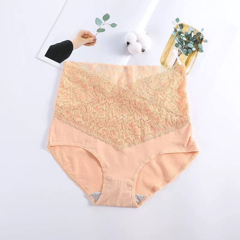 Owronline - Ladies high waist cotton lace panties - owronline