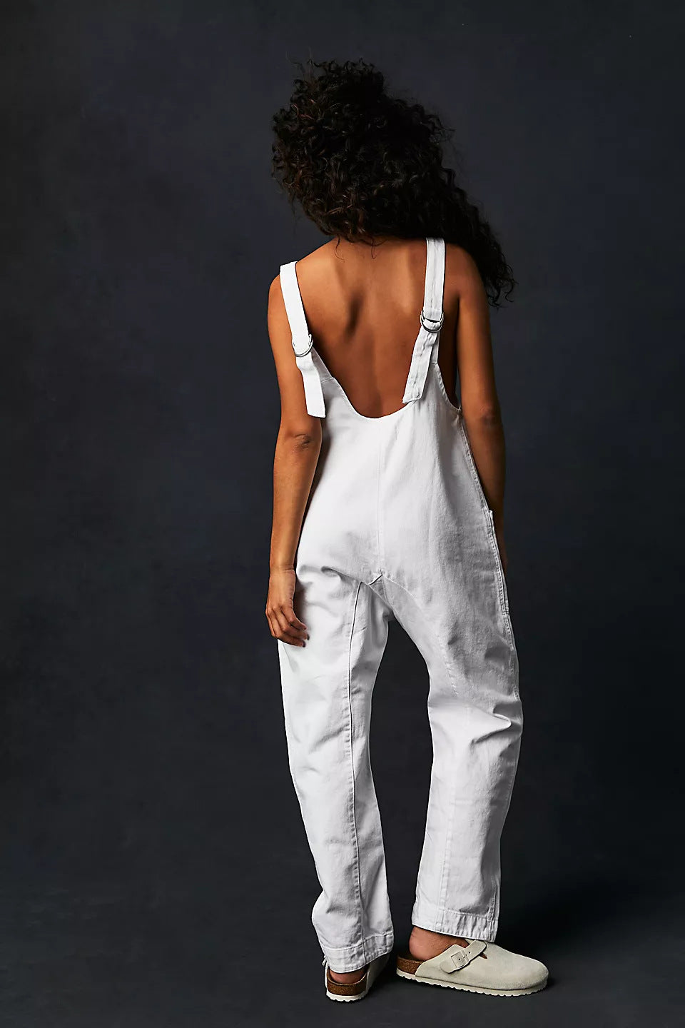 Owronline - Denim Jumpsuit With Pockets