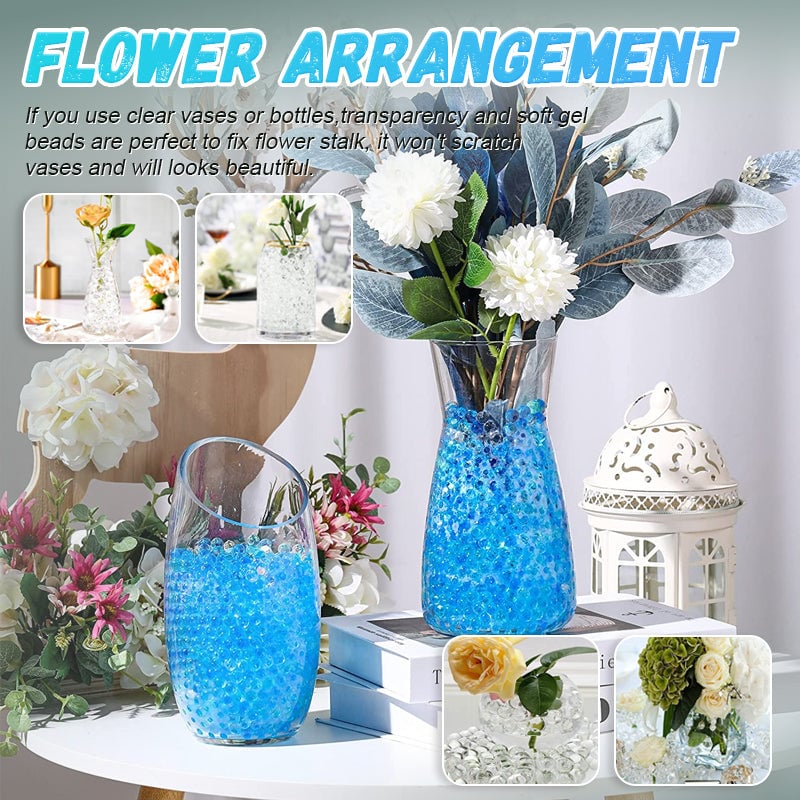 Owronline - 2250 Pieces 17-20mm Crystal Soil Water Bead Gel