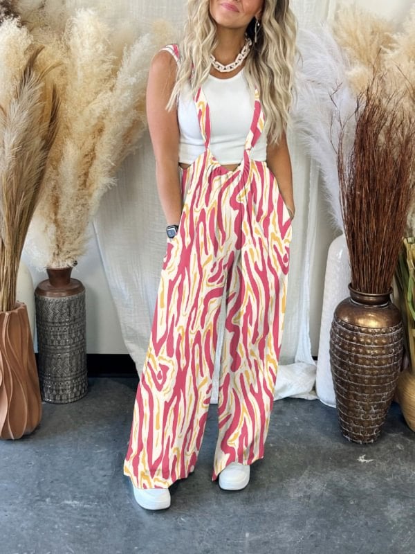 Owronline - Stylish Suspender Jumpsuit