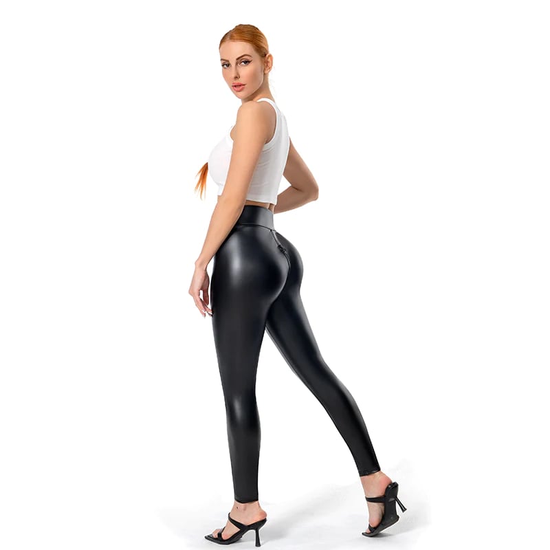Owronline - Matte Leather Trousers - owronline