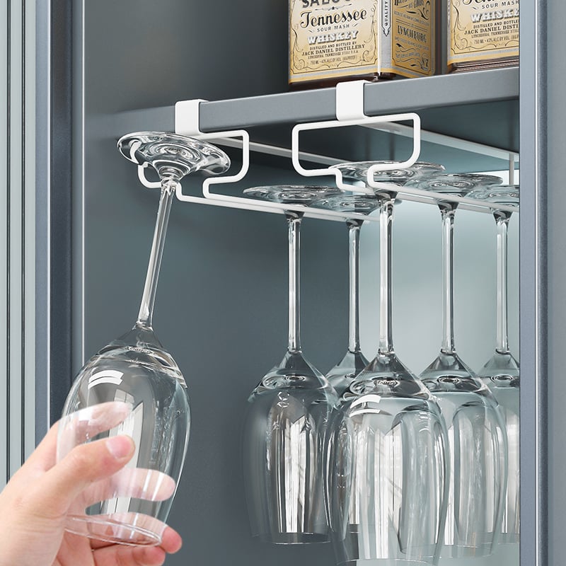 🔥Last day! 💥Special sale - Under Cabinet Wine Glass Holder