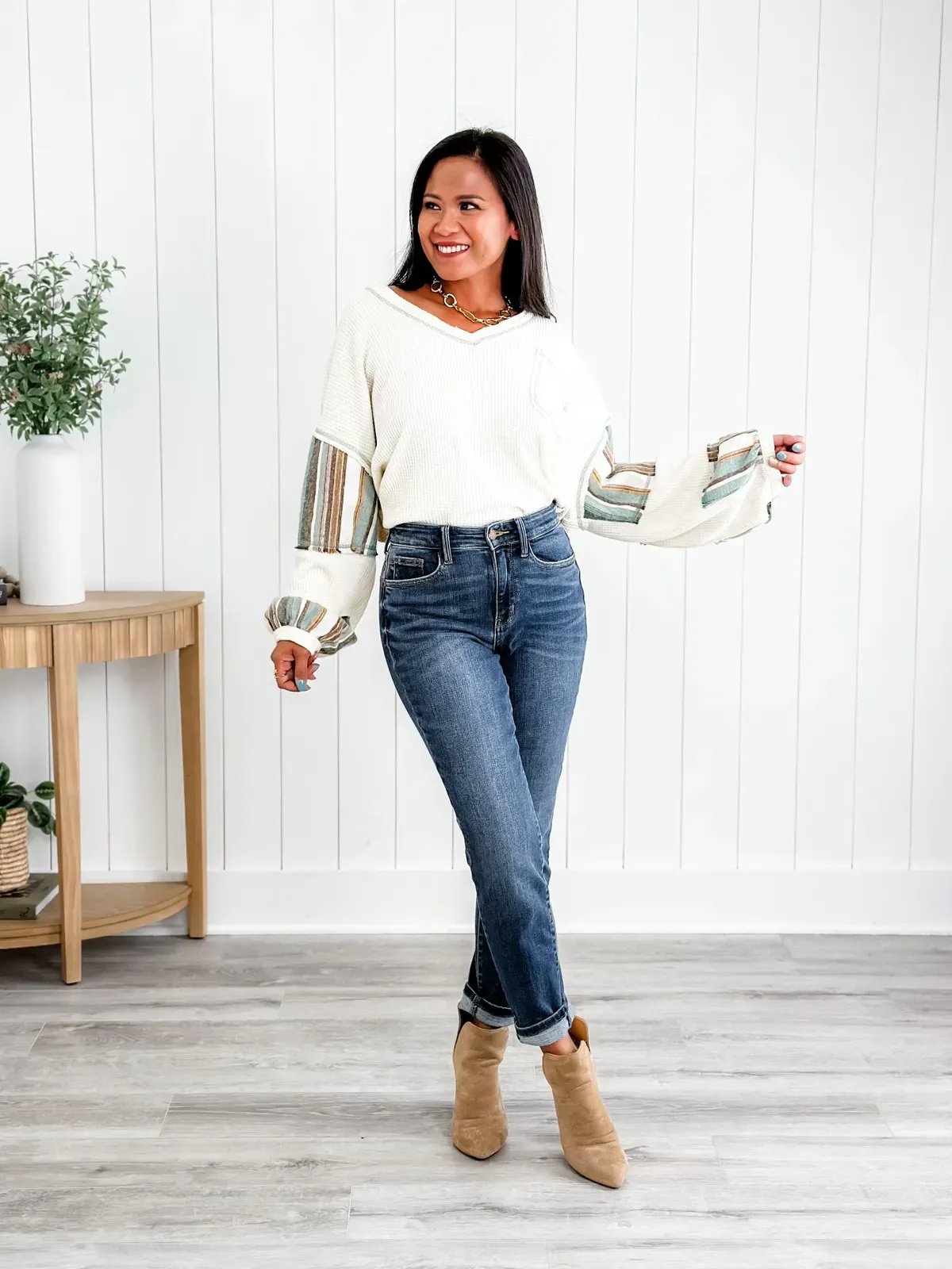 💥Owronline✨Tummy Control Bootcut Jeans