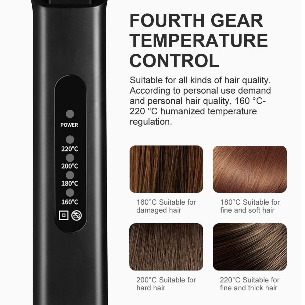 Owronline - Professional Ceramic Tourmaline Ionic Flat Iron Hair Straightener