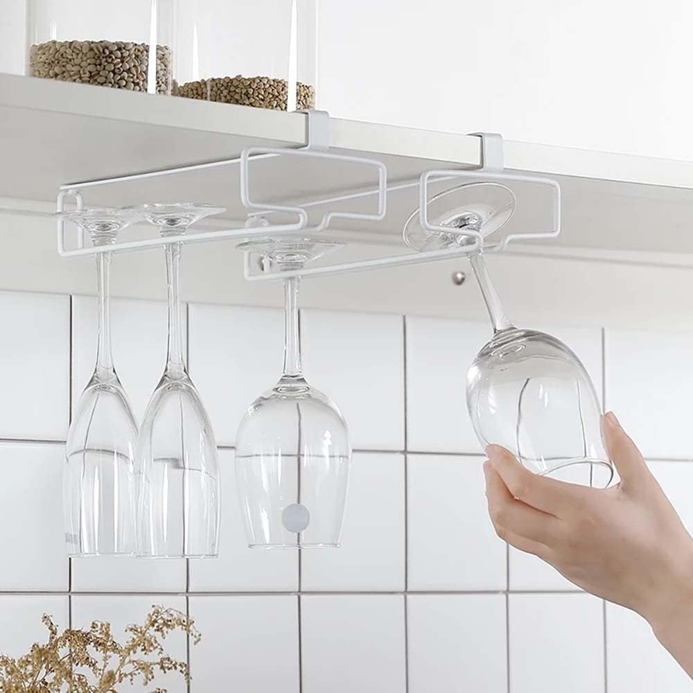 🔥Last day! 💥Special sale - Under Cabinet Wine Glass Holder