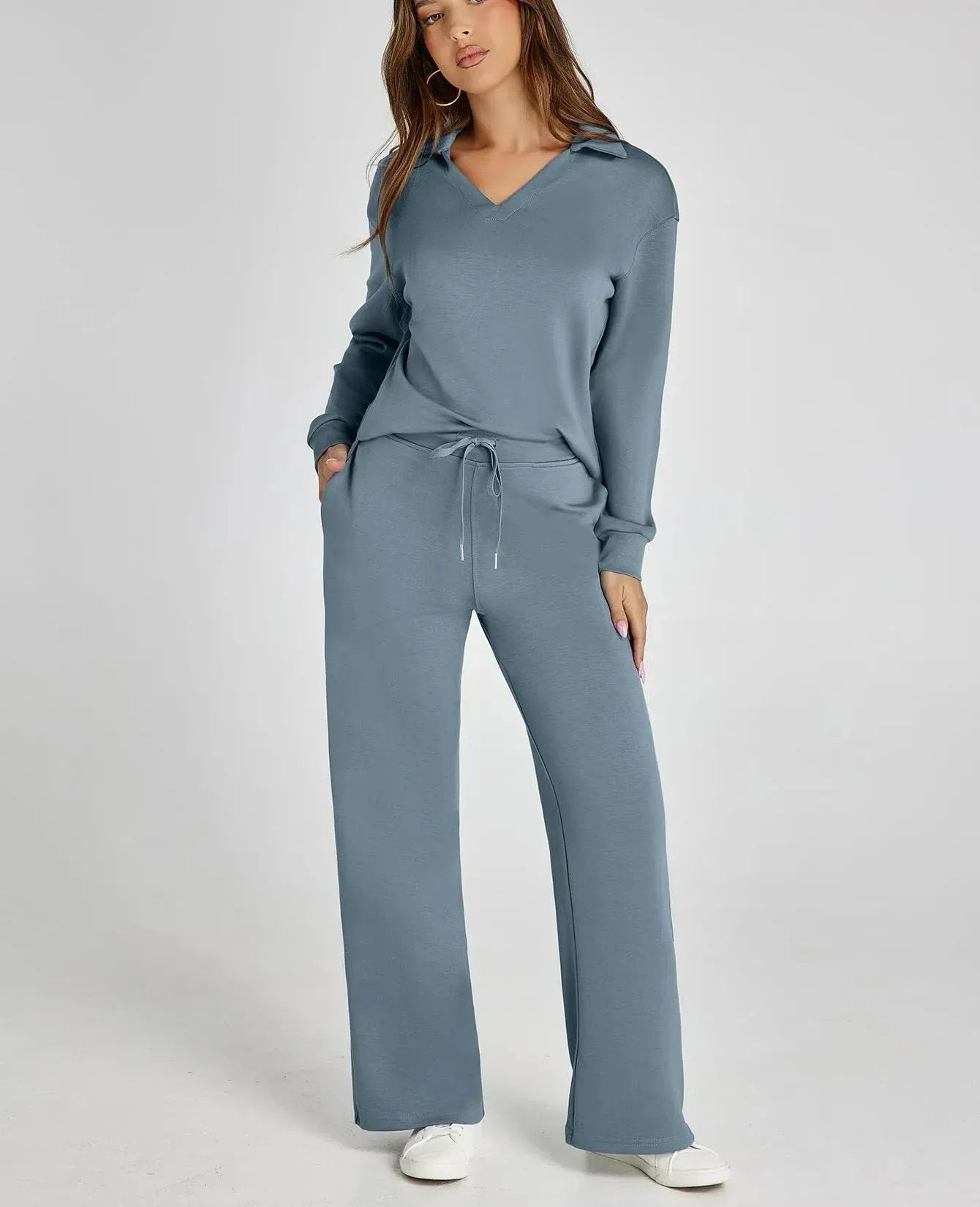 Owronline - Casual Long Sleeve Sweatsuits Sets