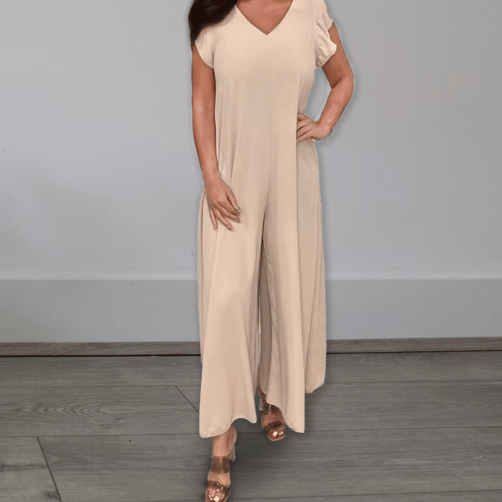 Owronline -New Ruffled Wide-leg Casual Jumpsuit