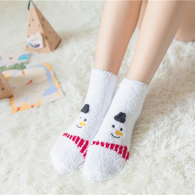Owronline - Cute Christmas Style Thickened Warm Socks - owronline