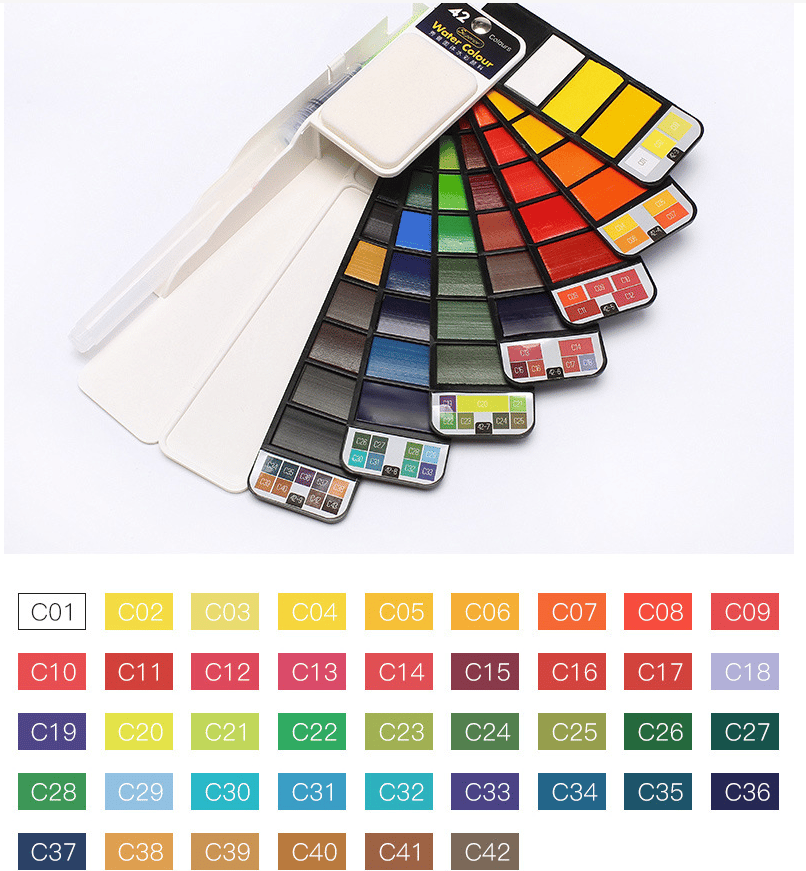 Owronline - Handy Watercolor Travel Kit - owronline