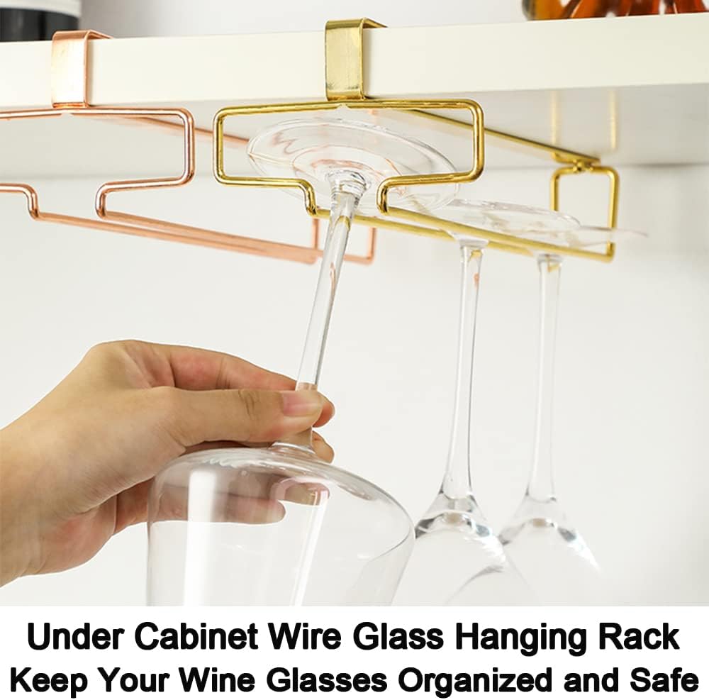 🔥Last day! 💥Special sale - Under Cabinet Wine Glass Holder