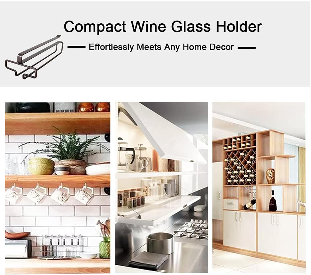 🔥Last day! 💥Special sale - Under Cabinet Wine Glass Holder