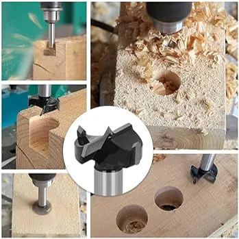 Owronline - Bit Set with Round Shank for Wood