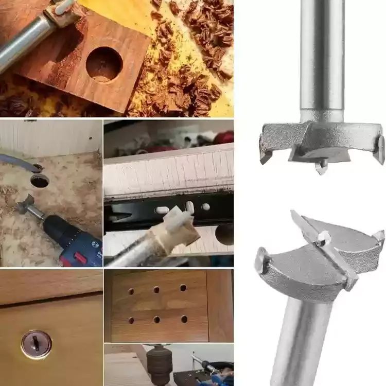 Owronline - Bit Set with Round Shank for Wood