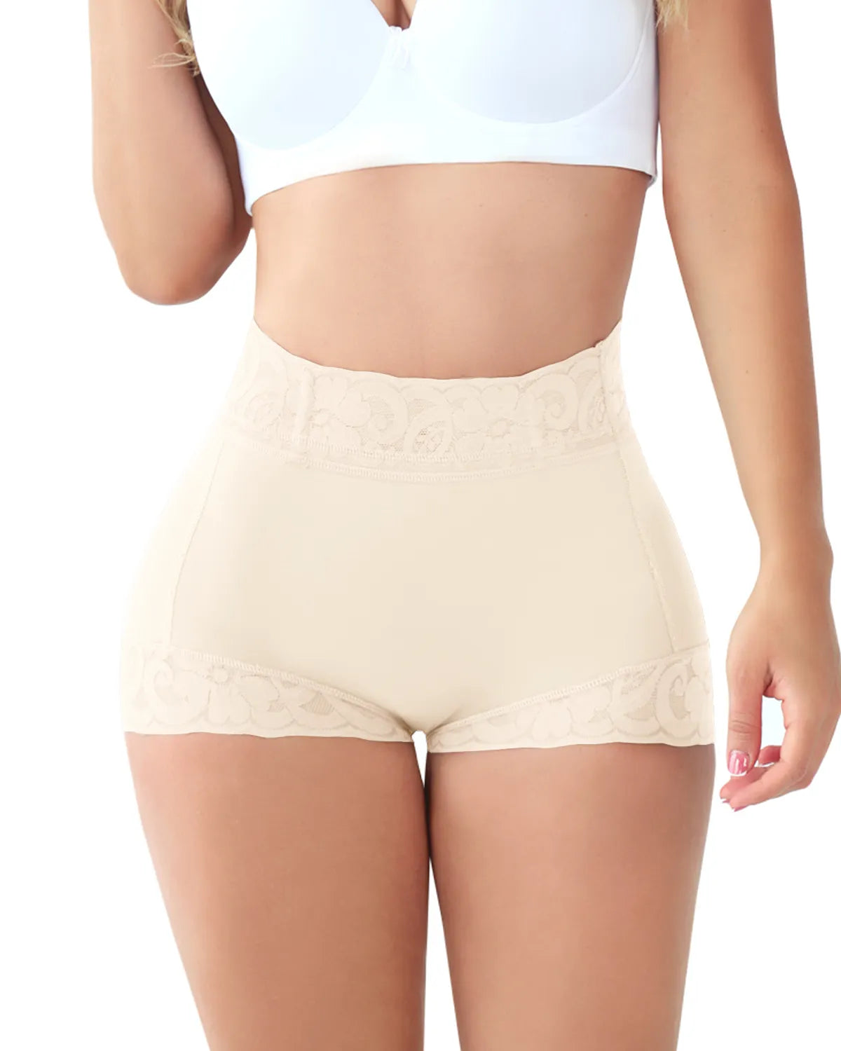 Owronline - Women Lace Classic Daily Wear Body Shaper Butt Lifter Panty Smoothing Brief