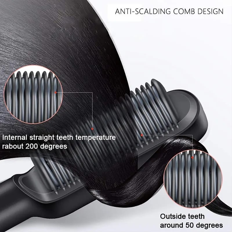 Owronline - Negative Ion Hair Straightener Styling Comb