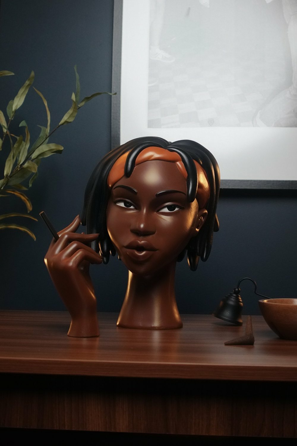 OWRONLINE - Head Incense Burner Black Woman