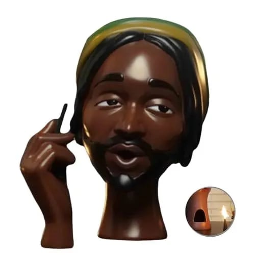 OWRONLINE - Head Incense Burner Black Woman