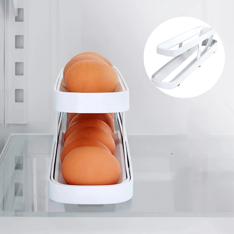 Owronline - Automatic Scrolling Egg Rack Holder Storage Box