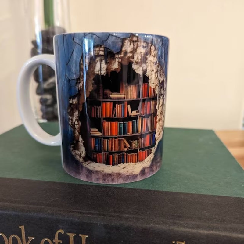 🤣Last day! 💥Special sale - 3D Bookshelf Mug - naotstore